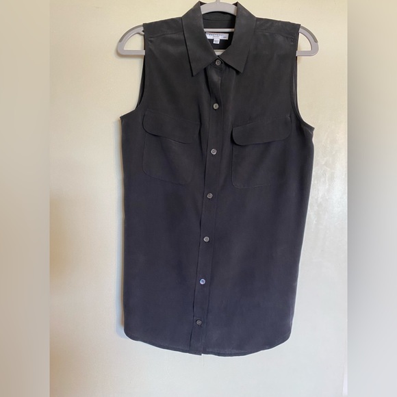 Equipment signature slim sleeveless silk blouse - sz Medium. NWOT - Picture 1 of 11